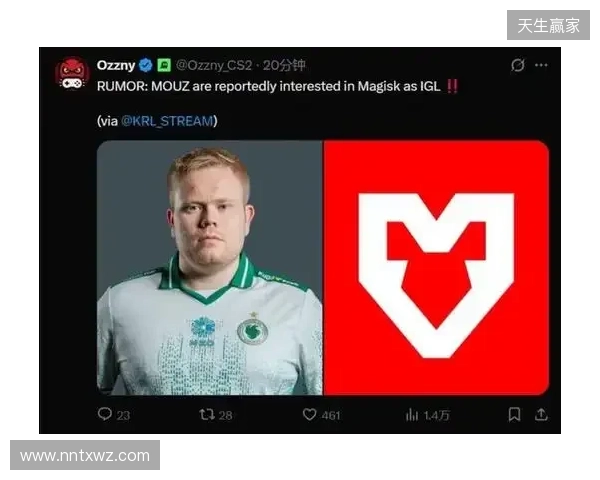 爆料:MOUZ有意引入Magisk出任指挥,Brollan或将下放 爆料:MOUZ有意引入Magisk出任指挥,Brollan或将下放